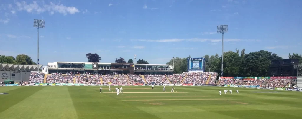 view across the pitch at sophia gardens during the ashes v2 1321