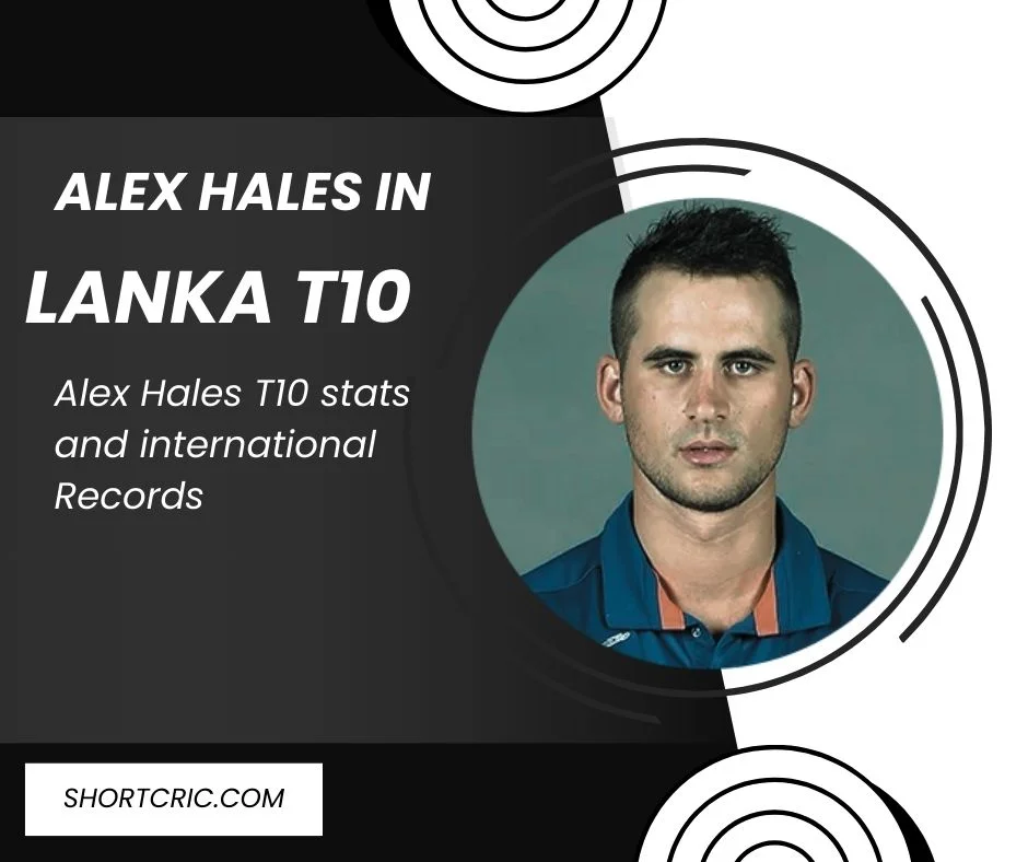 Alex Hales batting during a T10 cricket match for Galle Marvels in Lanka T10 2024.