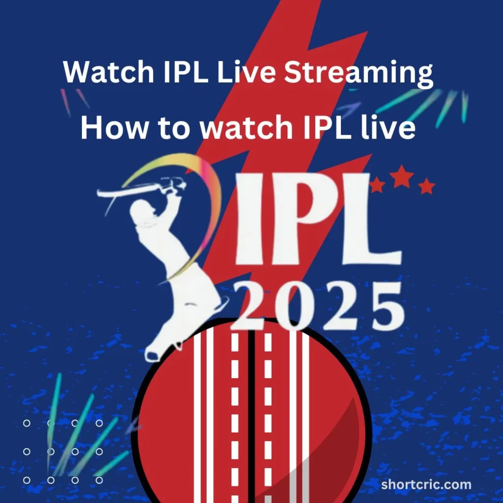 IPL live streaming platform showcasing a live cricket match on a smartphone and laptop.